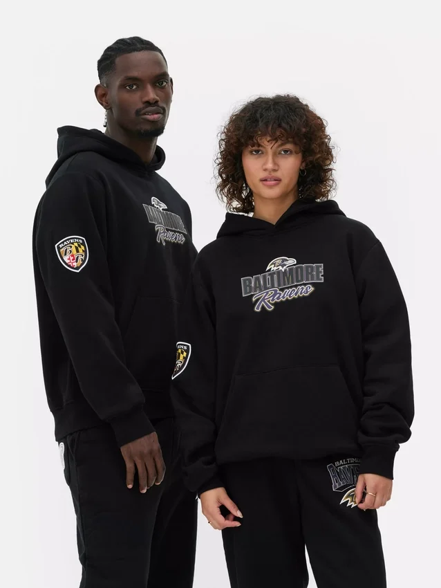 Nfl baltimore ravens printed hoodie