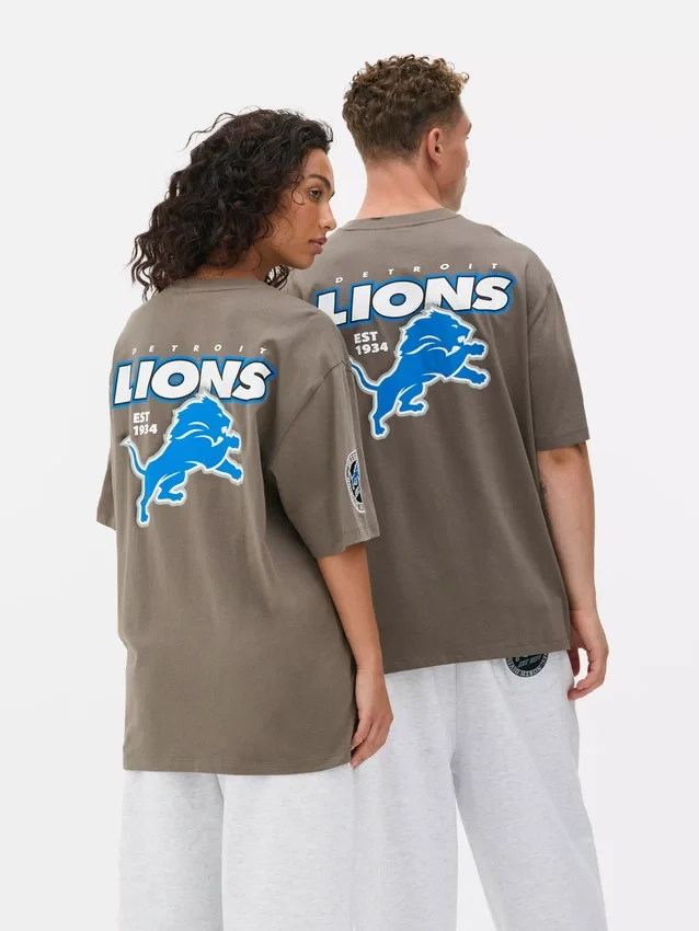 Nfl detroit lions logo t-shirt