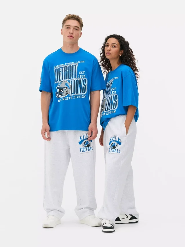 Nfl detroit lions printed t-shirt