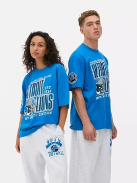 Nfl detroit lions printed t-shirt