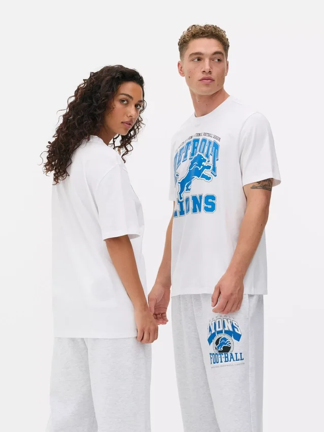 Nfl detroit lions printed t-shirt