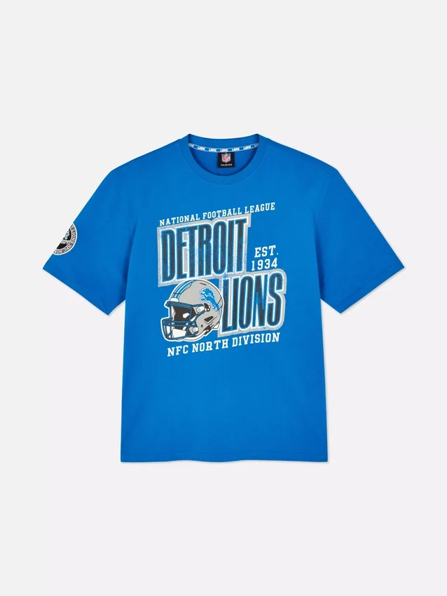 Nfl detroit lions printed t-shirt