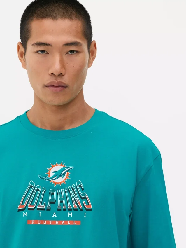 Nfl miami dolphins logo t-shirt