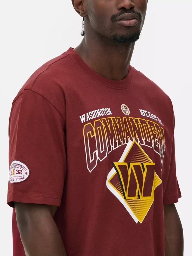 Nfl washington commanders logo t-shirt