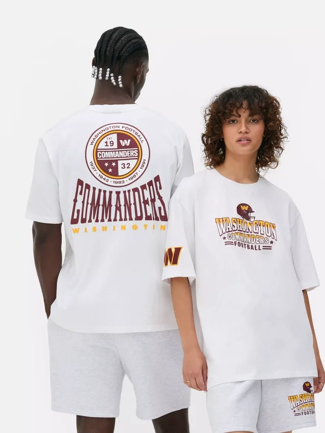 Nfl washington commanders logo t-shirt