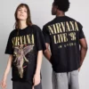 Nirvana angel graphic t-shirt