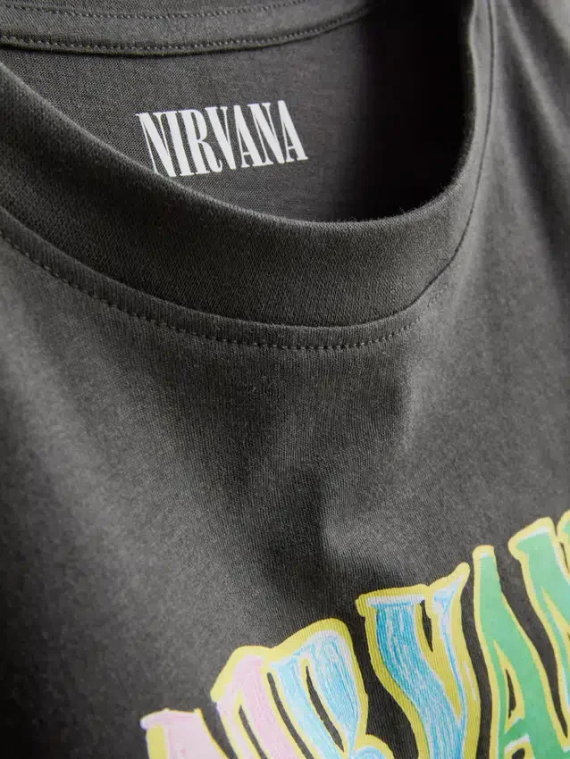 Nirvana washed cotton band tee