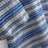 O-ring crochet stripe beach dress