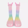 Ombra glitter rain boots