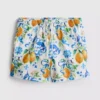 Orange textured swimming shorts