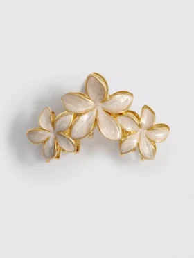 Orchid hair claw clip