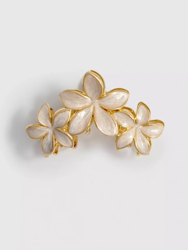Orchid hair claw clip