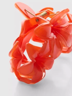Orchid hair claw clip