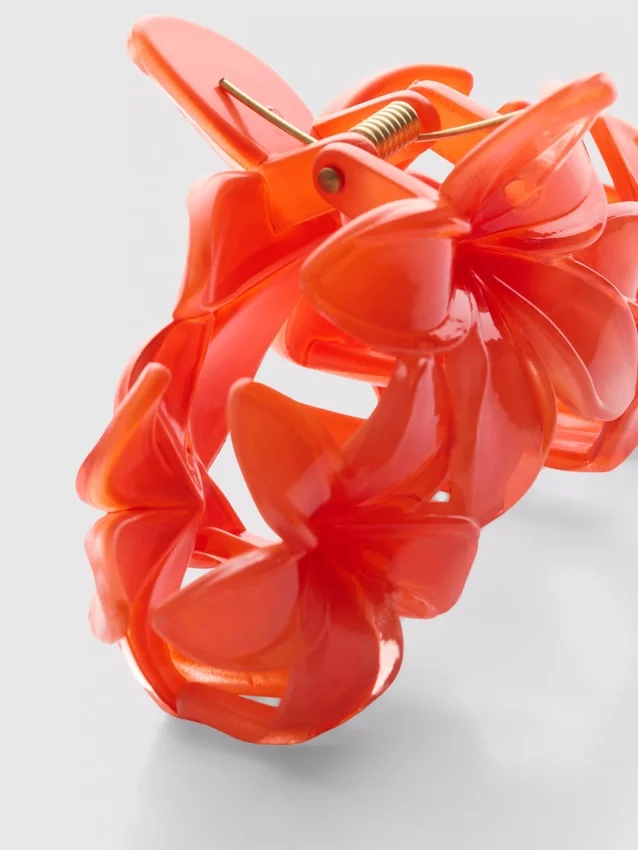 Orchid hair claw clip