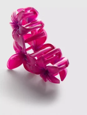 Orchid hair claw clip
