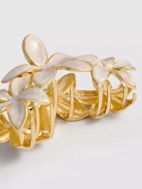 Orchid hair claw clip
