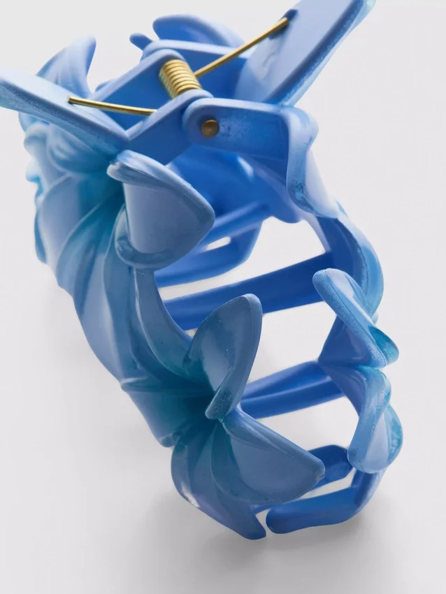Orchid hair claw clip