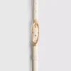 Oval buckle skinny belt