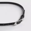 Oval buckle skinny belt