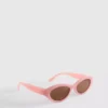 Oval frame sunglasses