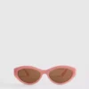 Oval frame sunglasses