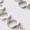 Oval link chain belt