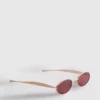 Oval metal sunglasses