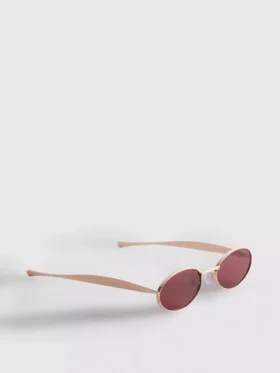 Oval metal sunglasses