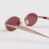 Oval metal sunglasses