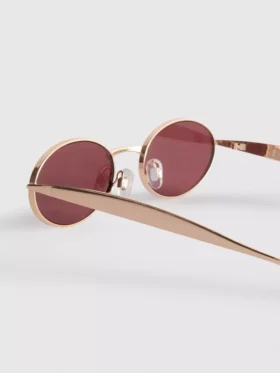 Oval metal sunglasses