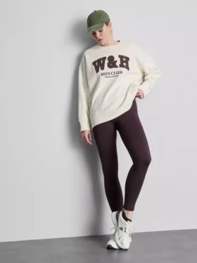 Oversized cotton rich active run club sweatshirt