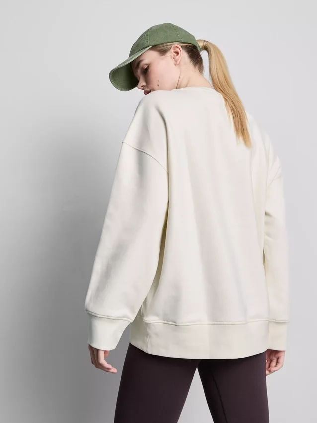 Oversized cotton rich active run club sweatshirt