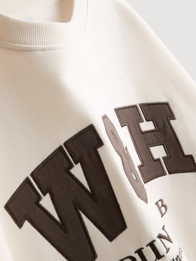 Oversized cotton rich active run club sweatshirt