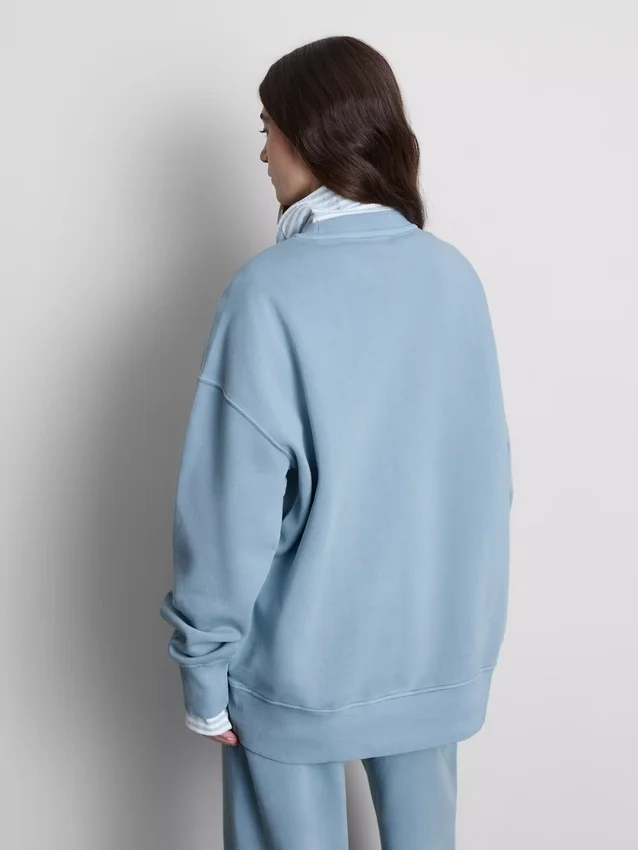 Oversized drop-shoulder sweatshirt