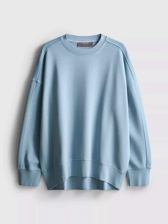 Oversized drop-shoulder sweatshirt