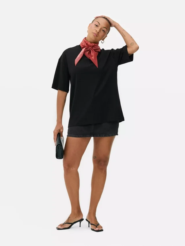 Oversized essential jersey t-shirt