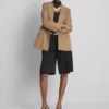 Oversized single-breast blazer