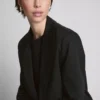 Oversized single-breast blazer