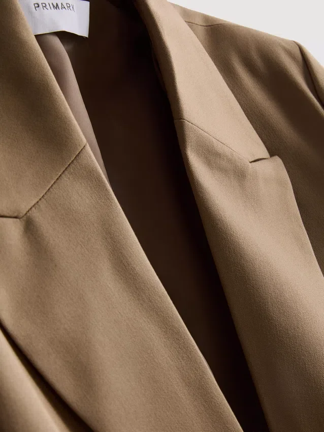 Oversized single-breast blazer