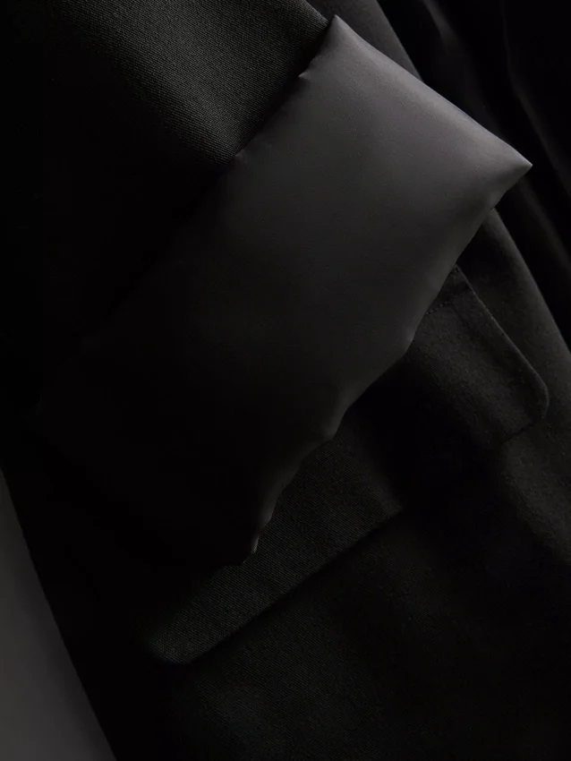 Oversized single-breast blazer