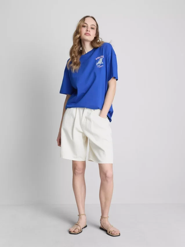 Oversized soleil print t-shirt