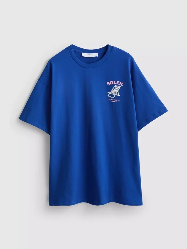 Oversized soleil print t-shirt
