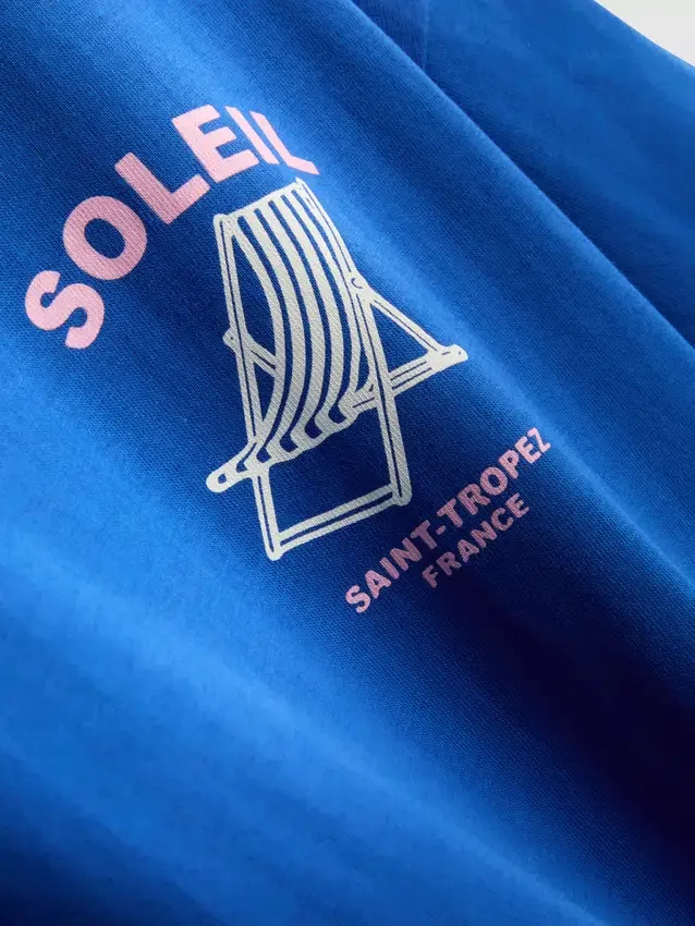 Oversized soleil print t-shirt