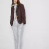 Oxford stripe drawstring pants
