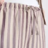 Oxford stripe drawstring pants