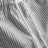 Oxford stripe drawstring pants