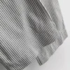 Oxford stripe drawstring pants
