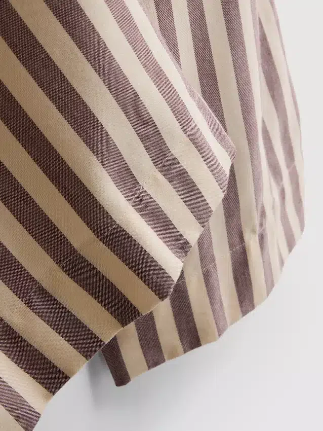 Oxford stripe drawstring pants