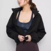 Packaway zip-up rain jacket