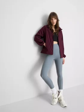 Packaway zip-up rain jacket